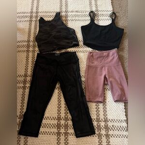 Lululemon Varley Athleta  Buff Bunny Bike Shorts, Leggings, Tanks Size 0 XS